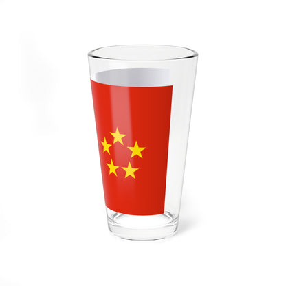 Flag of the Labour Party of Hong Kong (China) Pint Glass 16oz
