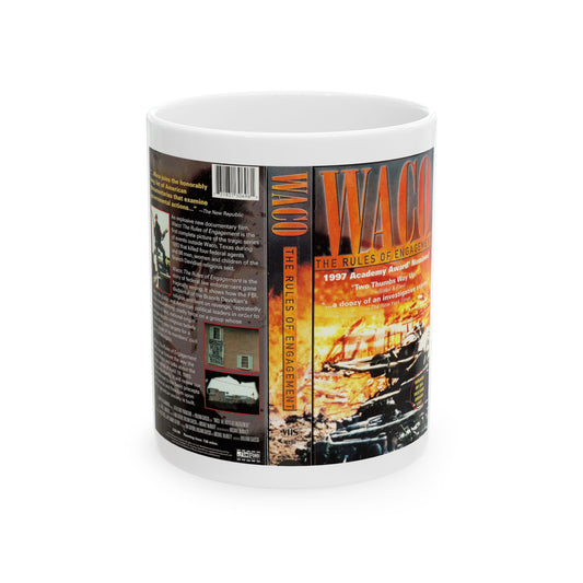 WACO THE RULES OF ENGAGEMENT (VHS COVER) - White Coffee Mug