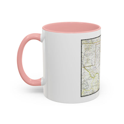 USA - South Central (1947) (Map) Accent Coffee Mug