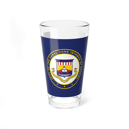 Flag of Panama Canal Zone (Panama) Pint Glass 16oz