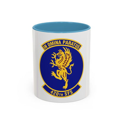 420th Security Forces Squadron (U.S. Air Force) Accent Coffee Mug