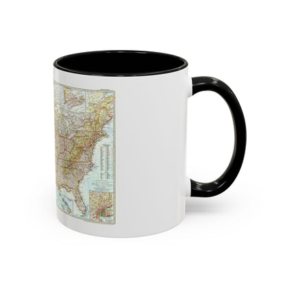 USA - The United States (1956) (Map) Accent Coffee Mug