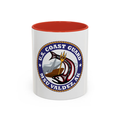 USCG MSU Valdez AK (U.S. Coast Guard) Accent Coffee Mug