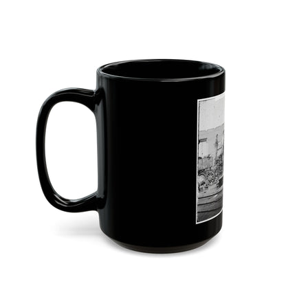 Richmond, Va. Crippled Locomotive, Richmond & Petersburg Railroad Depot (U.S. Civil War) Black Coffee Mug