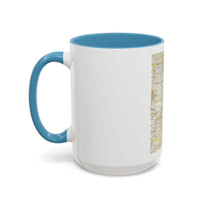 USA - North Central (1958) (Map) Accent Coffee Mug
