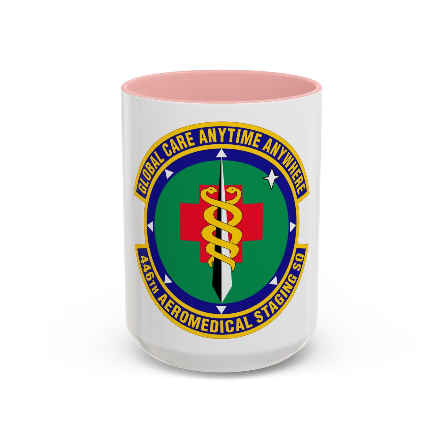 446 Aeromedical Staging Squadron AFRC (U.S. Air Force) Accent Coffee Mug