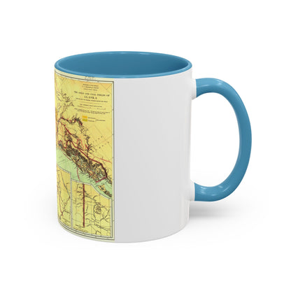 Alaska - The Gold & Coal Fields (1898) (Map) Accent Coffee Mug