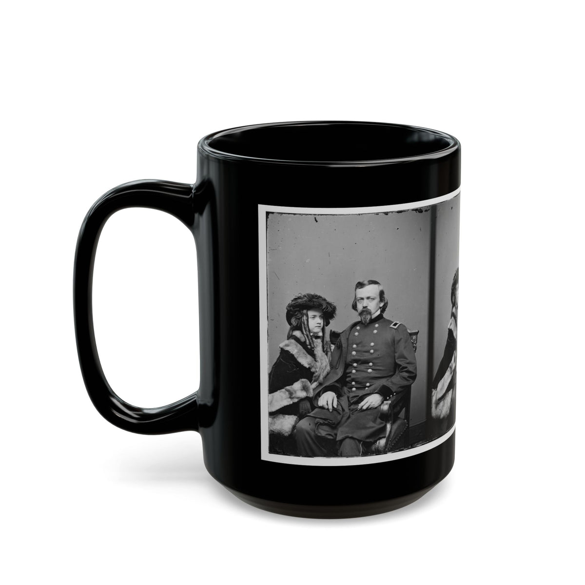 Brig. Gen. Charles P. Stone, & Daughter Hettie (U.S. Civil War) Black Coffee Mug