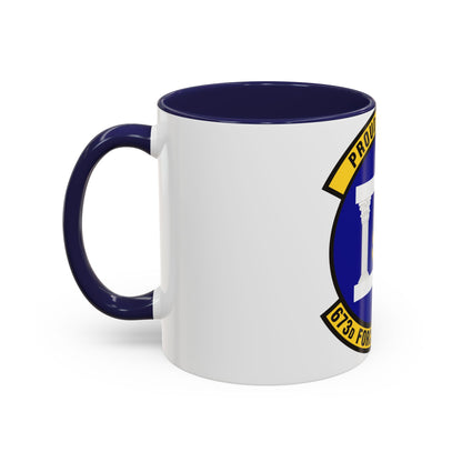 673d Force Support Squadron (U.S. Air Force) Accent Coffee Mug