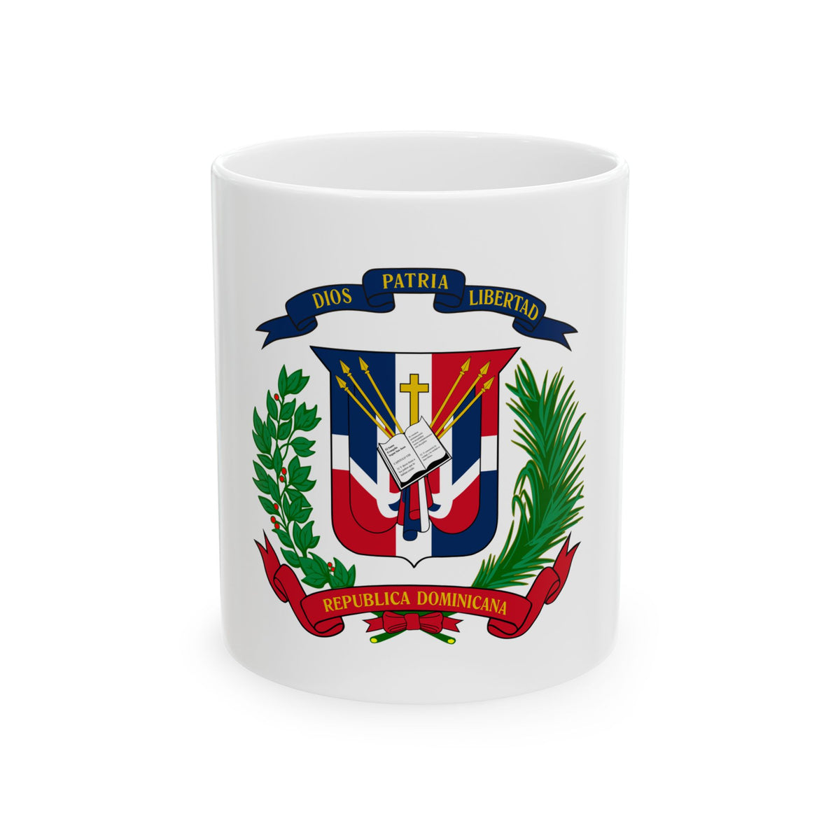 Coat of arms of the Dominican Republic - White Coffee Mug