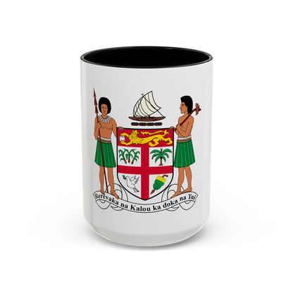 Coat of arms of Fiji - Accent Coffee Mug