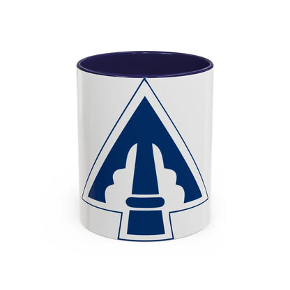 XXII Corps (U.S. Army) Accent Coffee Mug-11oz-Navy-Go Mug Yourself