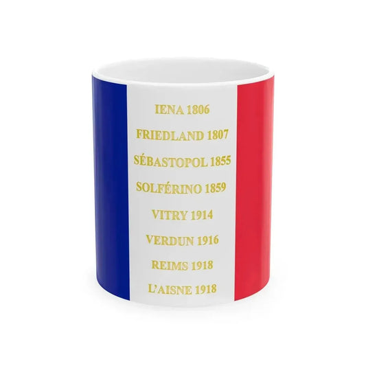100e regiment dinfanterie de ligne - drapeau (France) White Coffee Mug 11oz - Go Mug Yourself