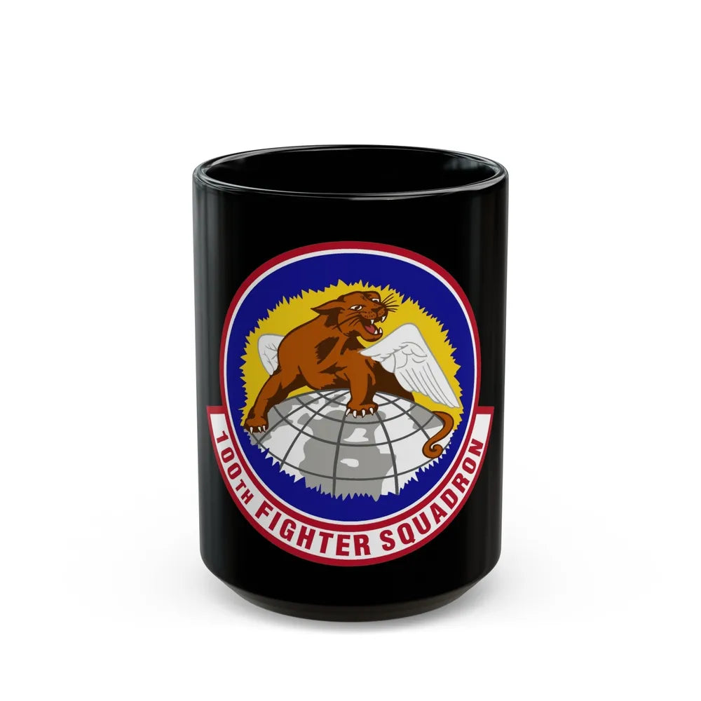 100th Fighter Squadron (U.S. Air Force) Black Coffee Mug-15oz-Go Mug Yourself