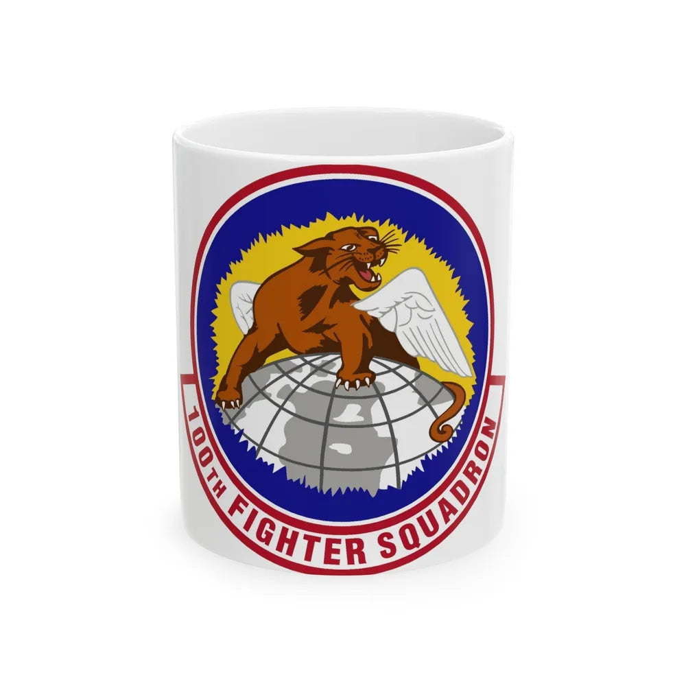 100th Fighter Squadron (U.S. Air Force) White Coffee Mug-11oz-Go Mug Yourself