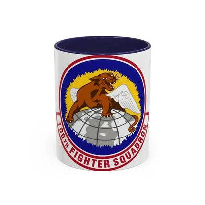 100th Fighter Squadron (U.S. Air Force) Accent Coffee Mug 11oz Navy - Go Mug Yourself