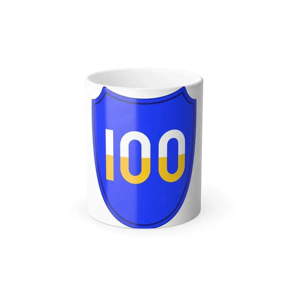 100th Infantry Division SSI (U.S. Army) Color Changing Coffee Mug 11oz - Go Mug Yourself