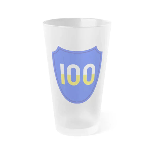 100th Infantry Division SSI (U.S. Army) Frosted Pint Glass 16oz Default Title - Go Mug Yourself