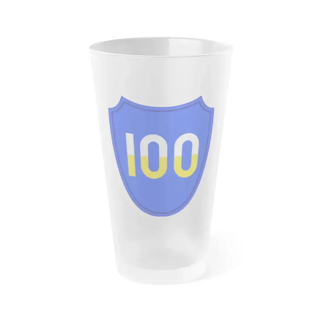 100th Infantry Division SSI (U.S. Army) Frosted Pint Glass 16oz Default Title - Go Mug Yourself