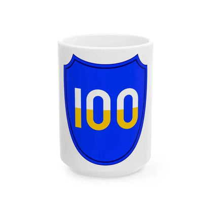 100th Infantry Division SSI (U.S. Army) White Coffee Mug - Go Mug Yourself