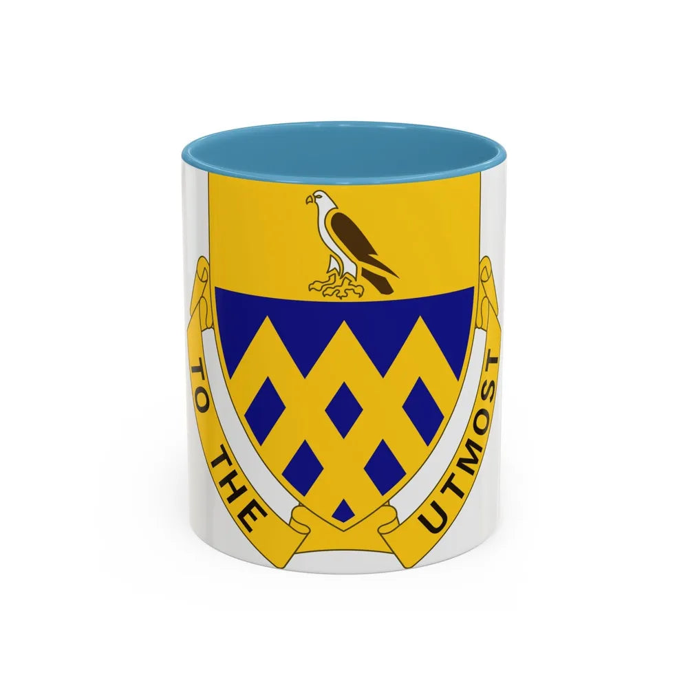 101 Cavalry Regiment (U.S. Army) Accent Coffee Mug-11oz-Light Blue-Go Mug Yourself