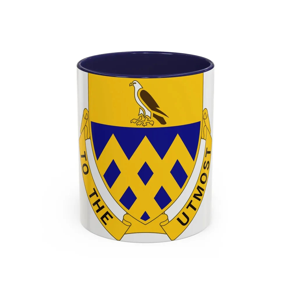 101 Cavalry Regiment (U.S. Army) Accent Coffee Mug-11oz-Navy-Go Mug Yourself