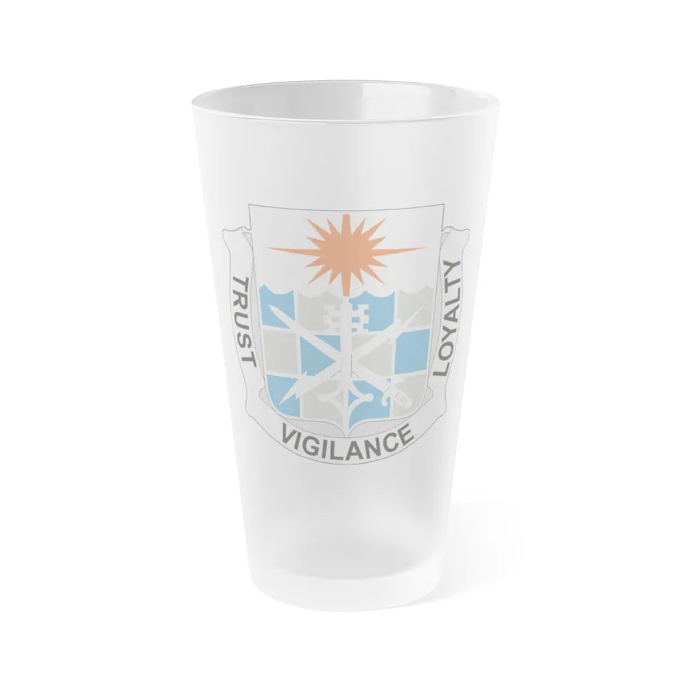 101 Military Intelligence Battalion (U.S. Army) Frosted Pint Glass 16oz-Go Mug Yourself