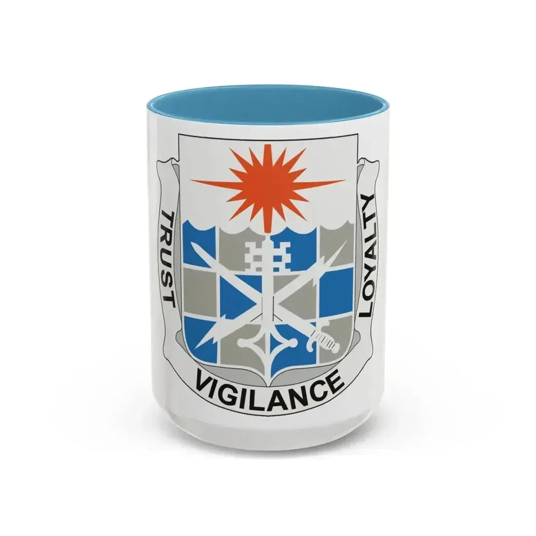 101 Military Intelligence Battalion (U.S. Army) Accent Coffee Mug 15oz Light Blue - Go Mug Yourself
