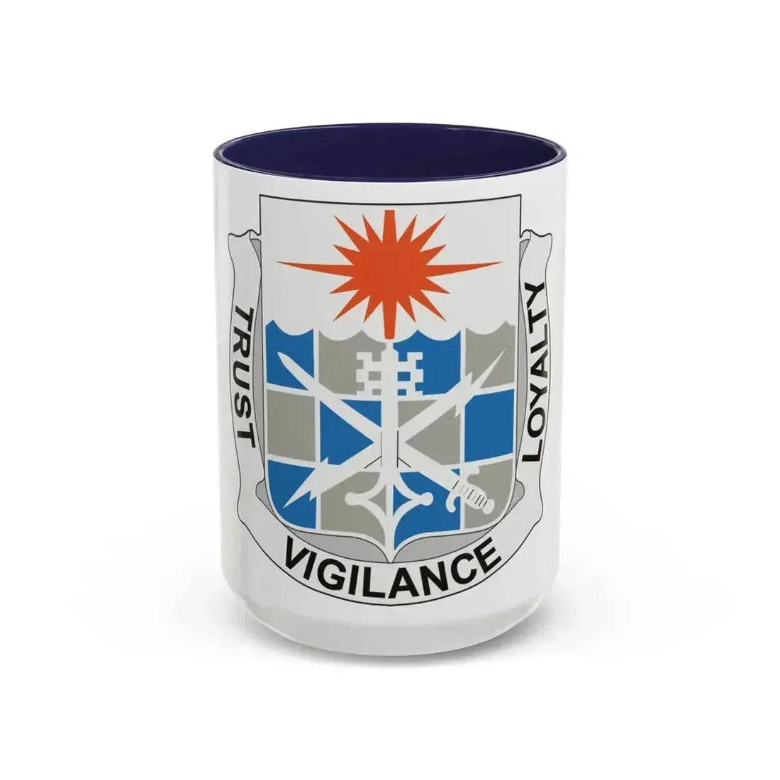 101 Military Intelligence Battalion (U.S. Army) Accent Coffee Mug 15oz Navy - Go Mug Yourself