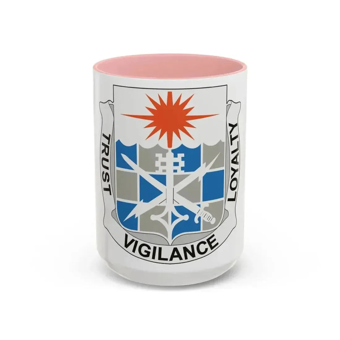 101 Military Intelligence Battalion (U.S. Army) Accent Coffee Mug 15oz Pink - Go Mug Yourself