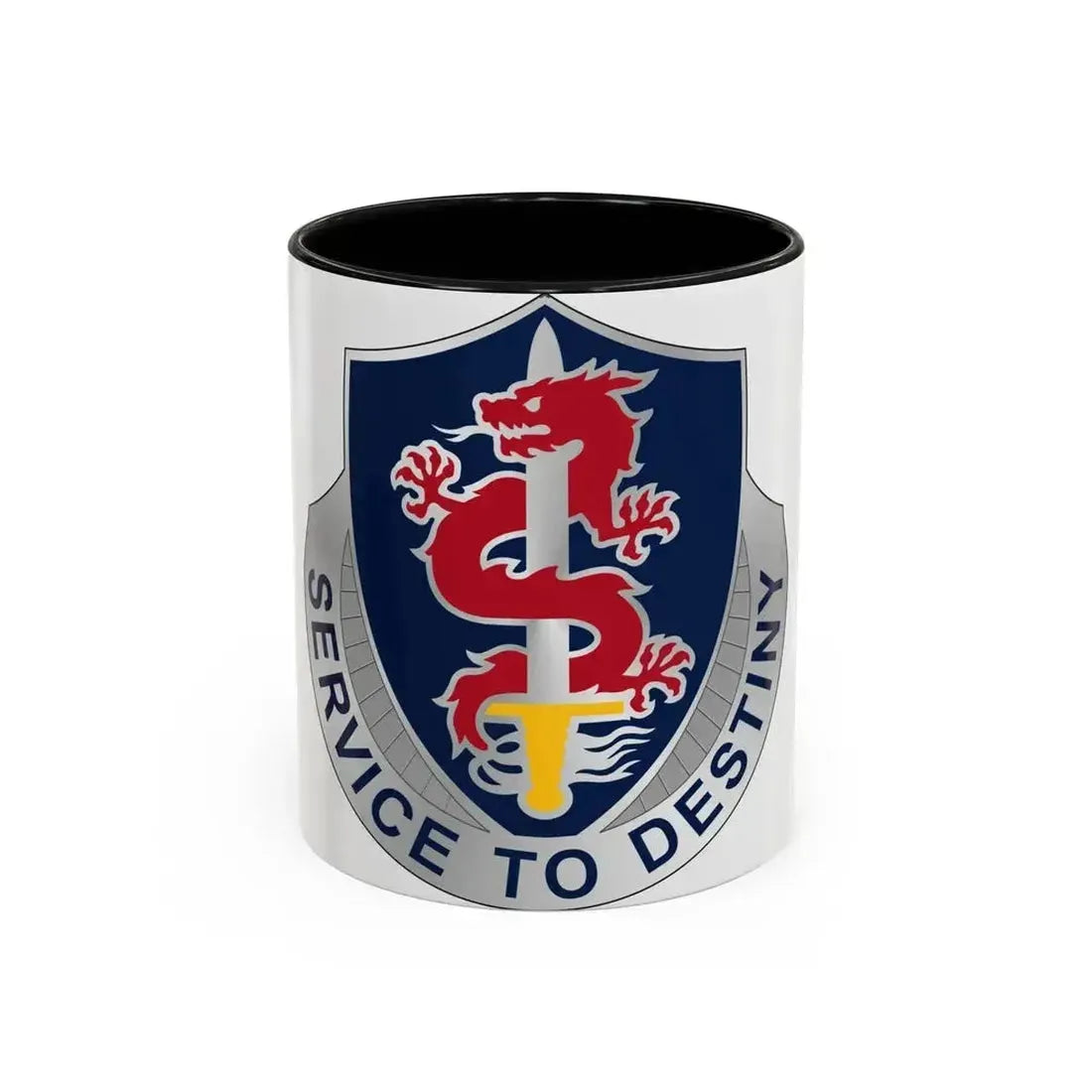 101 Personnel Services Battalion (U.S. Army) Accent Coffee Mug 11oz Black - Go Mug Yourself