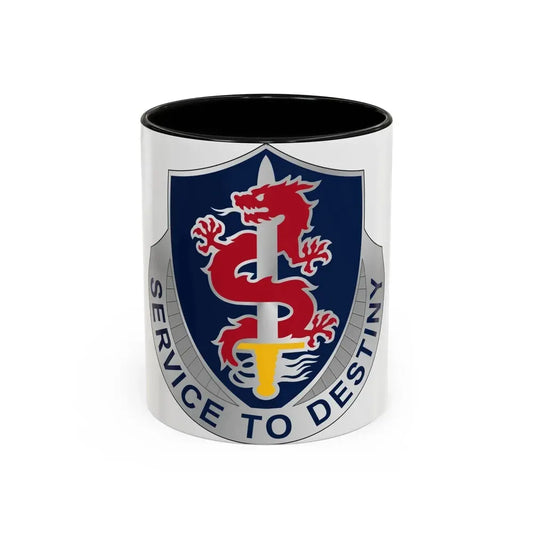101 Personnel Services Battalion (U.S. Army) Accent Coffee Mug 11oz Black - Go Mug Yourself