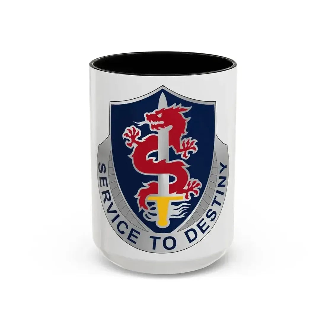 101 Personnel Services Battalion (U.S. Army) Accent Coffee Mug 15oz Black - Go Mug Yourself