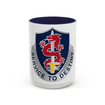 101 Personnel Services Battalion (U.S. Army) Accent Coffee Mug 15oz Navy - Go Mug Yourself