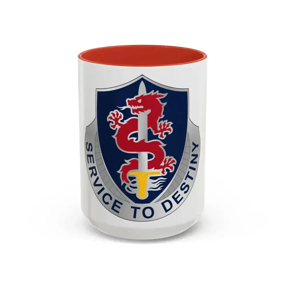 101 Personnel Services Battalion (U.S. Army) Accent Coffee Mug 15oz Red - Go Mug Yourself