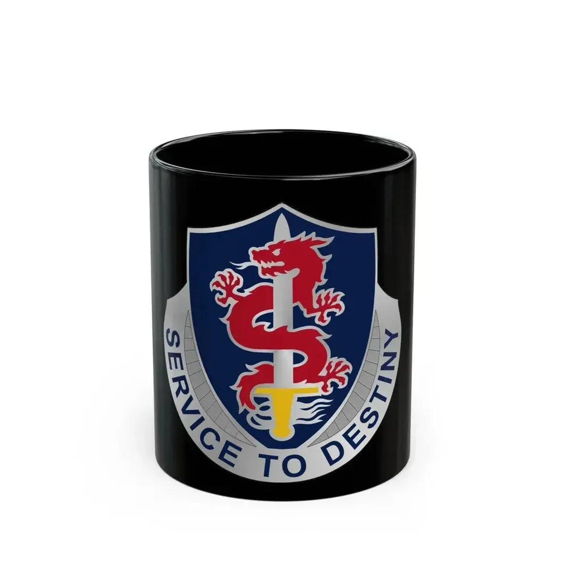 101 Personnel Services Battalion (U.S. Army) Black Coffee Mug 11oz - Go Mug Yourself