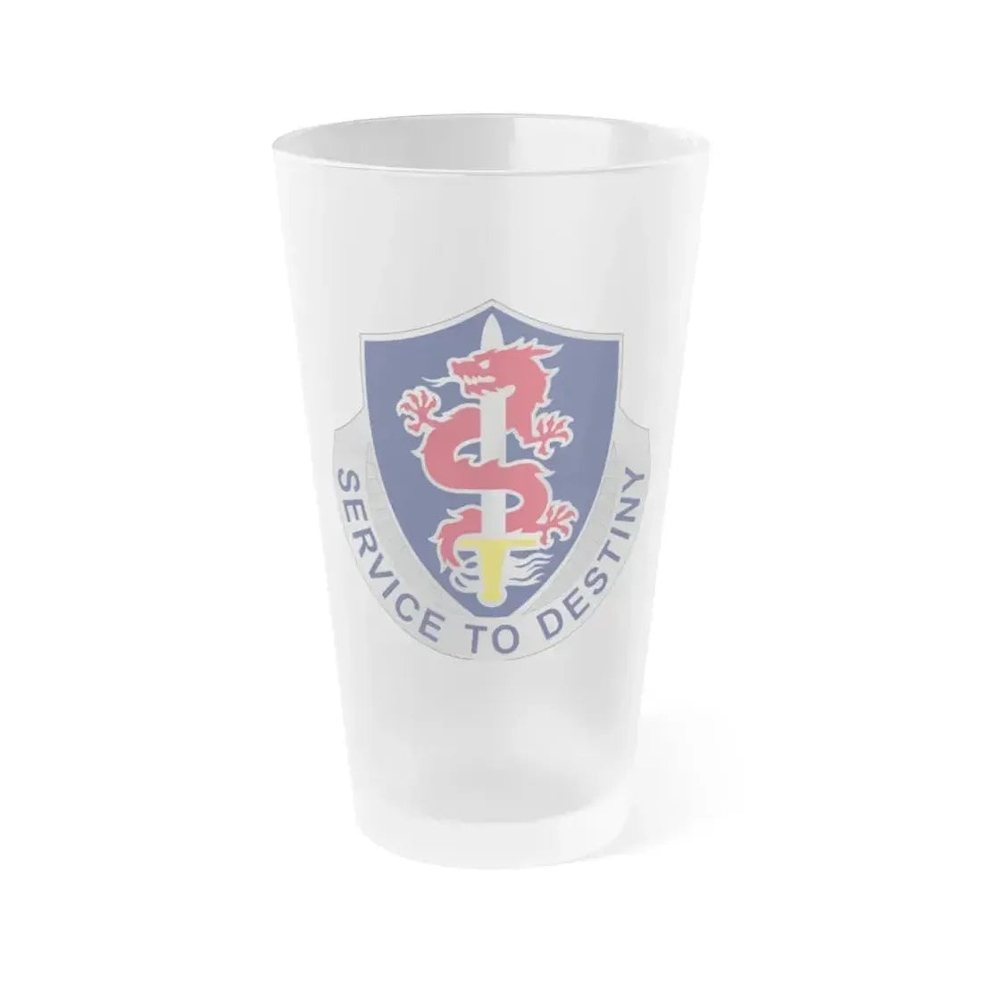 101 Personnel Services Battalion (U.S. Army) Frosted Pint Glass 16oz Default Title - Go Mug Yourself