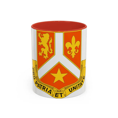 101 Signal Battalion (U.S. Army) Accent Coffee Mug-11oz-Red-Go Mug Yourself