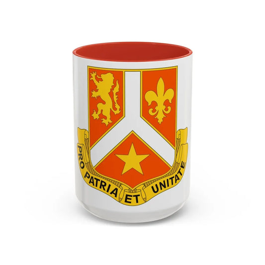 101 Signal Battalion (U.S. Army) Accent Coffee Mug-15oz-Red-Go Mug Yourself