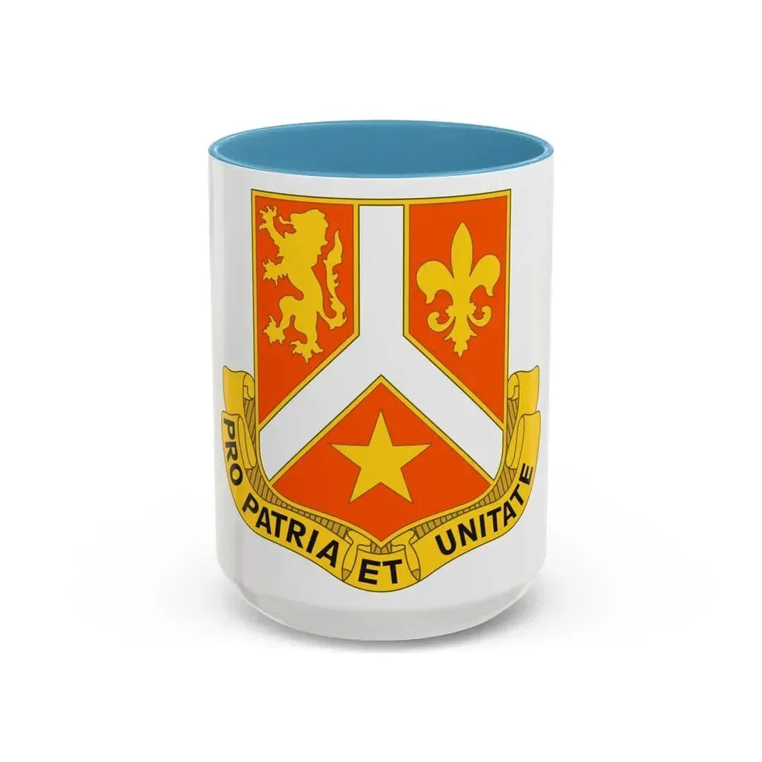 101 Signal Battalion (U.S. Army) Accent Coffee Mug 15oz Light Blue - Go Mug Yourself