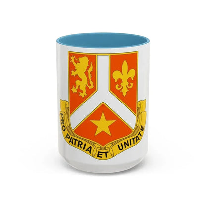101 Signal Battalion (U.S. Army) Accent Coffee Mug 15oz Light Blue - Go Mug Yourself