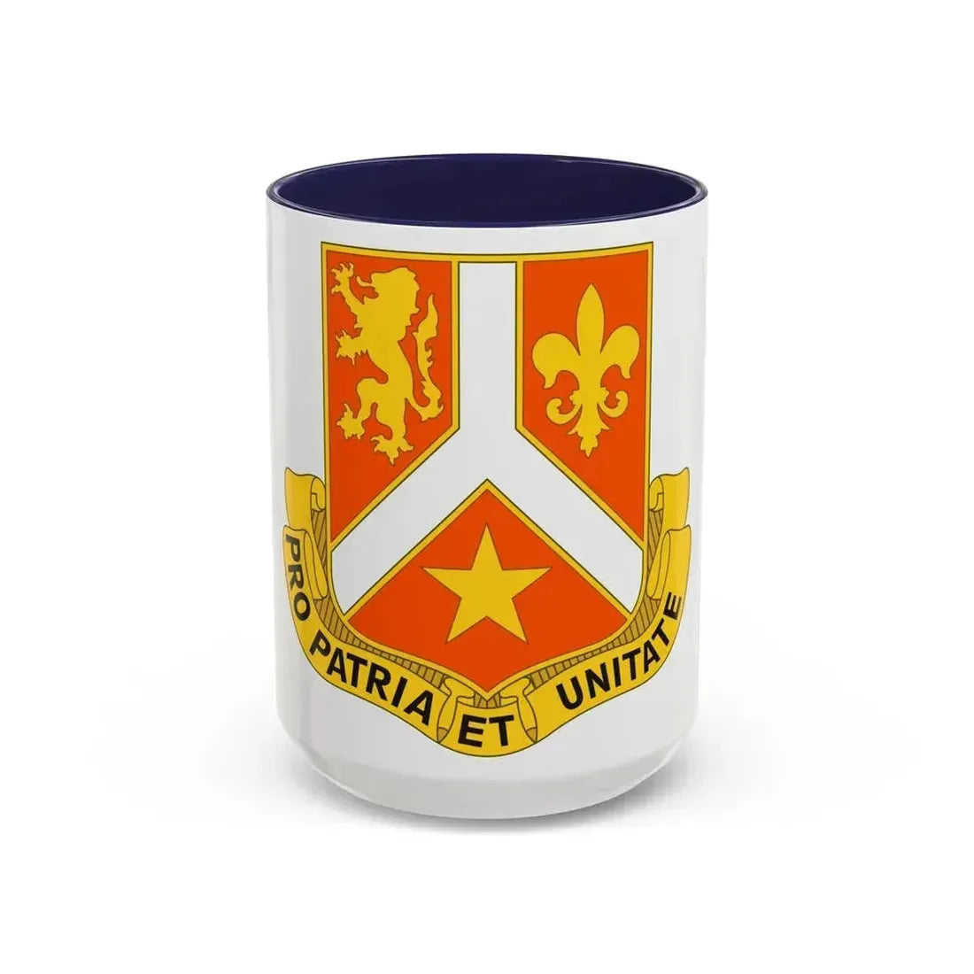 101 Signal Battalion (U.S. Army) Accent Coffee Mug 15oz Navy - Go Mug Yourself