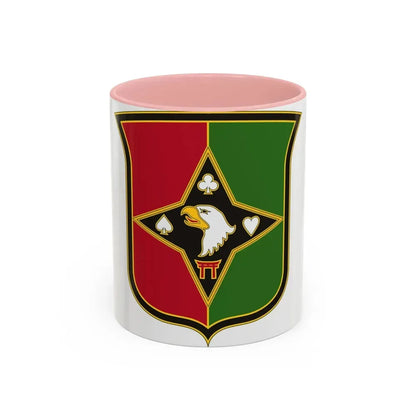 101 Sustainment Brigade 2 (U.S. Army) Accent Coffee Mug 11oz Pink - Go Mug Yourself