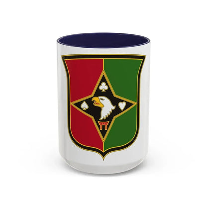 101 Sustainment Brigade 2 (U.S. Army) Accent Coffee Mug 15oz Navy - Go Mug Yourself