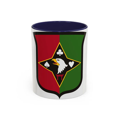 101 Sustainment Brigade (U.S. Army) Accent Coffee Mug-11oz-Navy-Go Mug Yourself