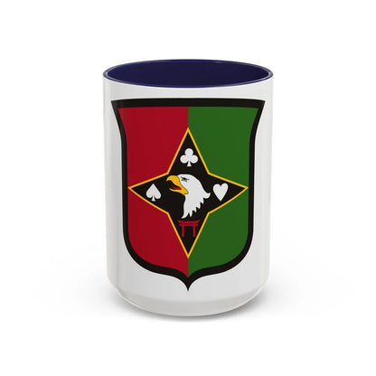 101 Sustainment Brigade (U.S. Army) Accent Coffee Mug-15oz-Navy-Go Mug Yourself