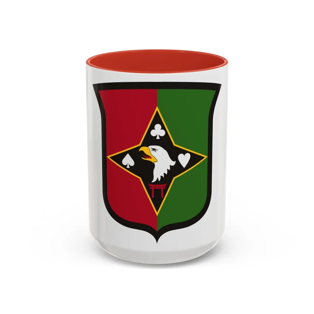 101 Sustainment Brigade (U.S. Army) Accent Coffee Mug-15oz-Red-Go Mug Yourself