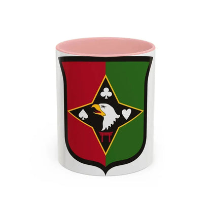 101 Sustainment Brigade (U.S. Army) Accent Coffee Mug 11oz Pink - Go Mug Yourself