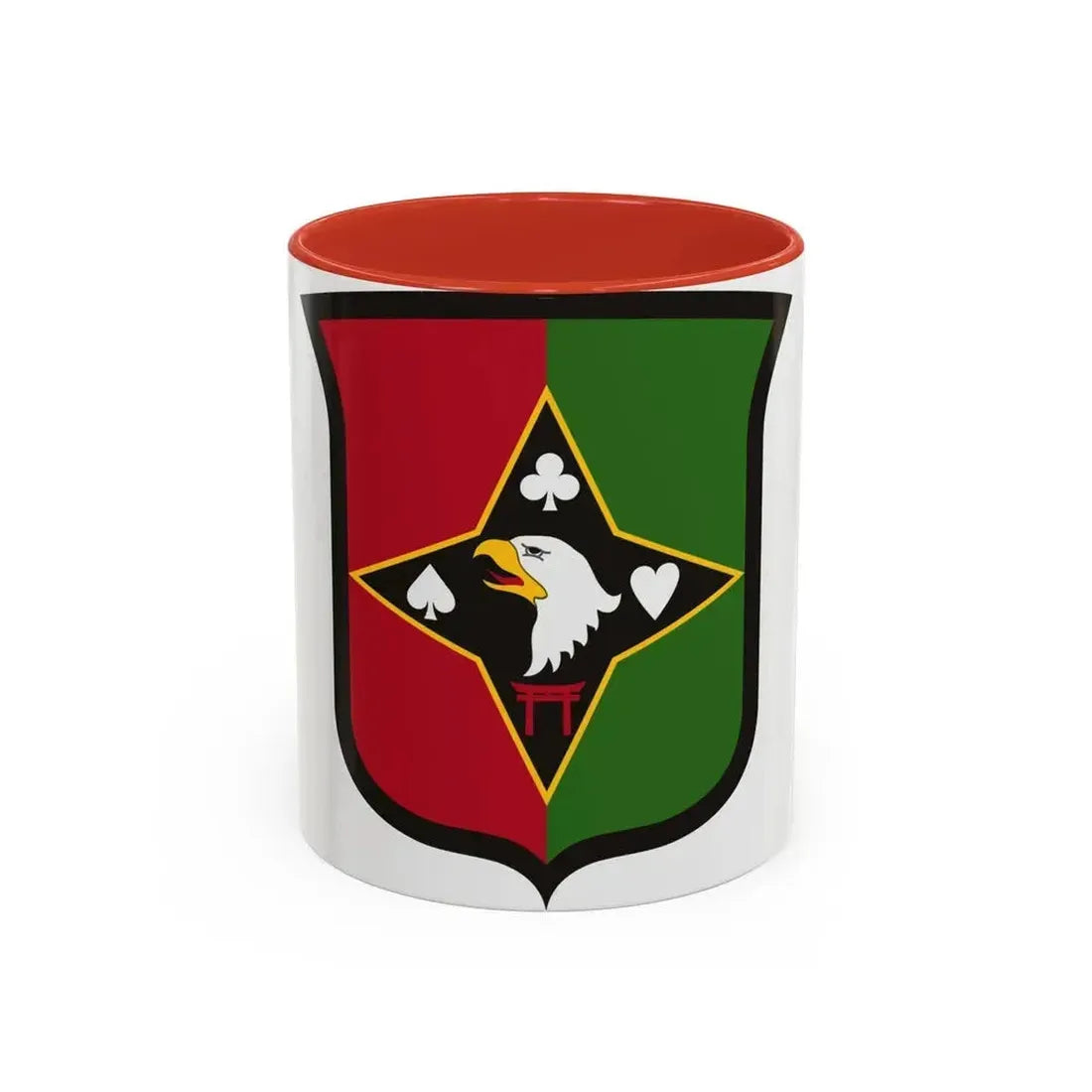 101 Sustainment Brigade (U.S. Army) Accent Coffee Mug 11oz Red - Go Mug Yourself