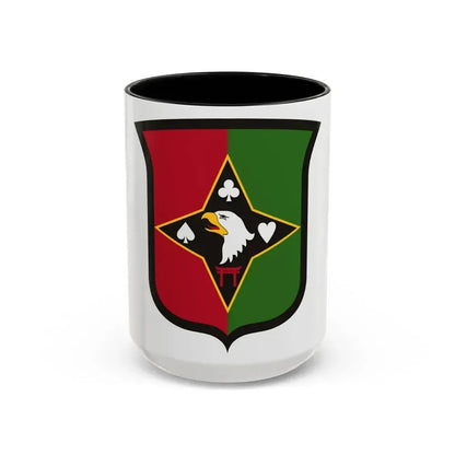 101 Sustainment Brigade (U.S. Army) Accent Coffee Mug 15oz Black - Go Mug Yourself